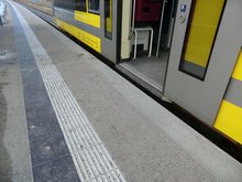 Barrierefreier Einstieg in die Züge