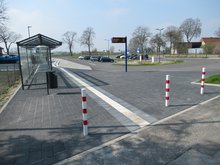 Schon 2019 entstand eine moderne Schnittstelle mit Bushaltestellen, Radabstell- sowie P+R-Plätzen