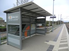 Der Neubau des Außenbahnsteiges erfolgte 2012
