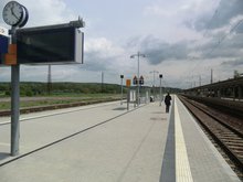im Jahr 2013 wurde der Bahnsteig 4-5 modernisiert.