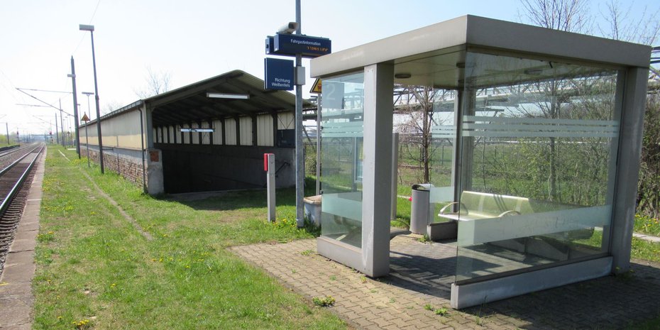 Die Bahnstation ist nur für den Werksverkehr zugänglich und erhält neue Bahnsteiganlagen.